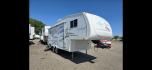 2007 White Forest River Wildcat , located at 923 US HWY 87 E., Billings, MT, 59101, (406) 245-0456, 45.795788, -108.451881 - This is a very nice 25' fifth wheel with 1 slide, Front queen walk around bed, Rear living room, Rear boat hitch With lights, Booth dinette and couch both make into beds, Could sleep 6, Immaculate!! A/C, Hot water, Furnace. Model 24RL. Dry weight. 6730 lbs. John at 4062080659. - Photo#0