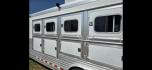 2007 White Feather Lite 3 Horse LQ , located at 923 US HWY 87 E., Billings, MT, 59101, (406) 245-0456, 45.795788, -108.451881 - 1 owner, very nice three horse Living quarters or Toy Hauler, Aluminum on aluminum, tires with less than 5000 miles.Never had a Horse in it, Purchased to use with four wheelers and side by sides, Back is insulated, no slants, Full bath shower toilet, Front queen bed, Couch makes into bed, Could slee - Photo#1