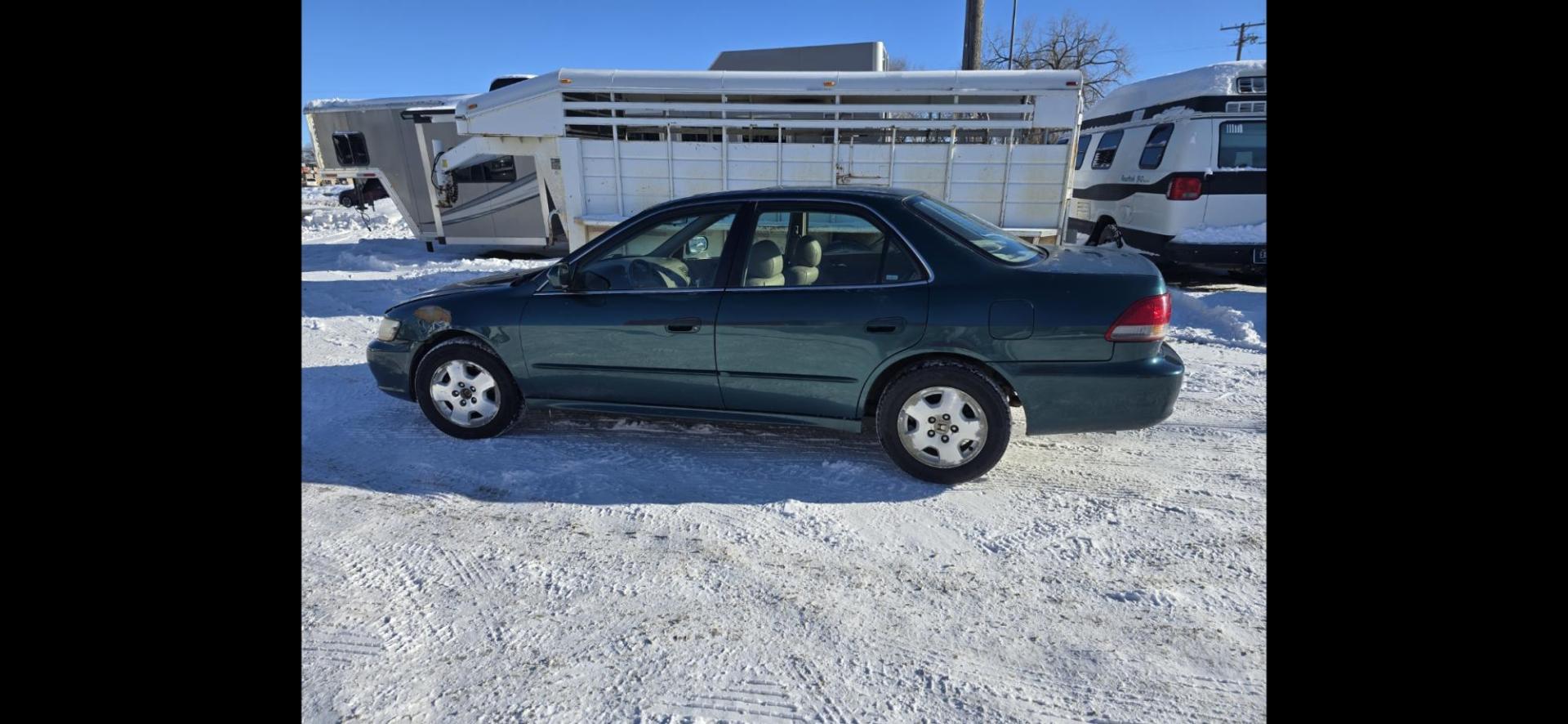 2002 Green /Tan Honda Accord Ex with an V6 engine, Automatic transmission, located at 923 US HWY 87 E., Billings, MT, 59101, (406) 245-0456, 45.795788, -108.451881 - Nice 2002 Honda Accord, sedan. 3.0 Ex, V6, automatic, front wheel drive, sunroof, leather loaded, 170,612 miles.John at 4062080659 - Photo#1